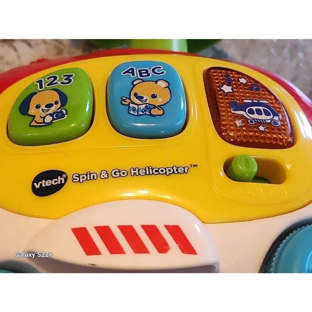 V-Tech Spin and Go Helicoptot electronic interactive toy